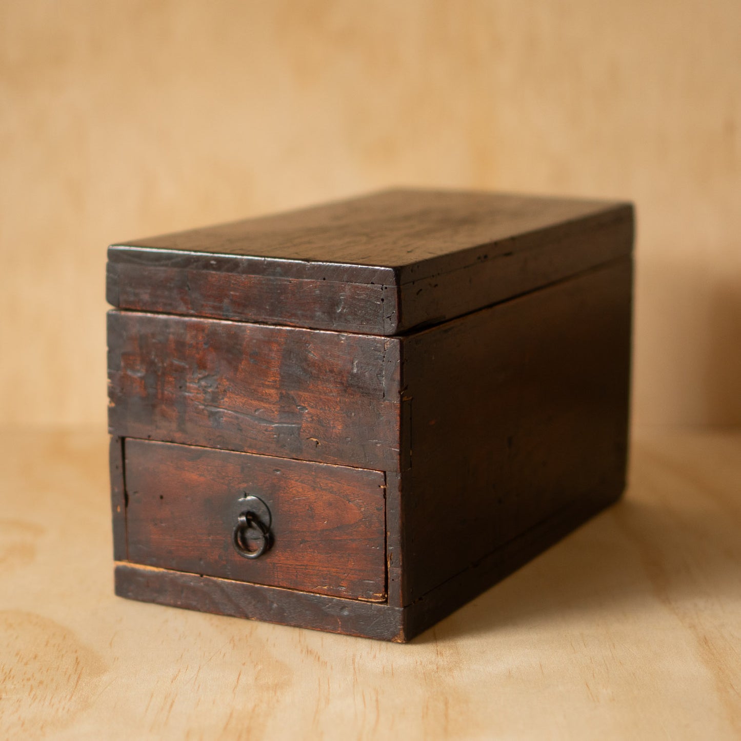 Antique Japanese Meiji Period Suzuri Bako Calligraphy box