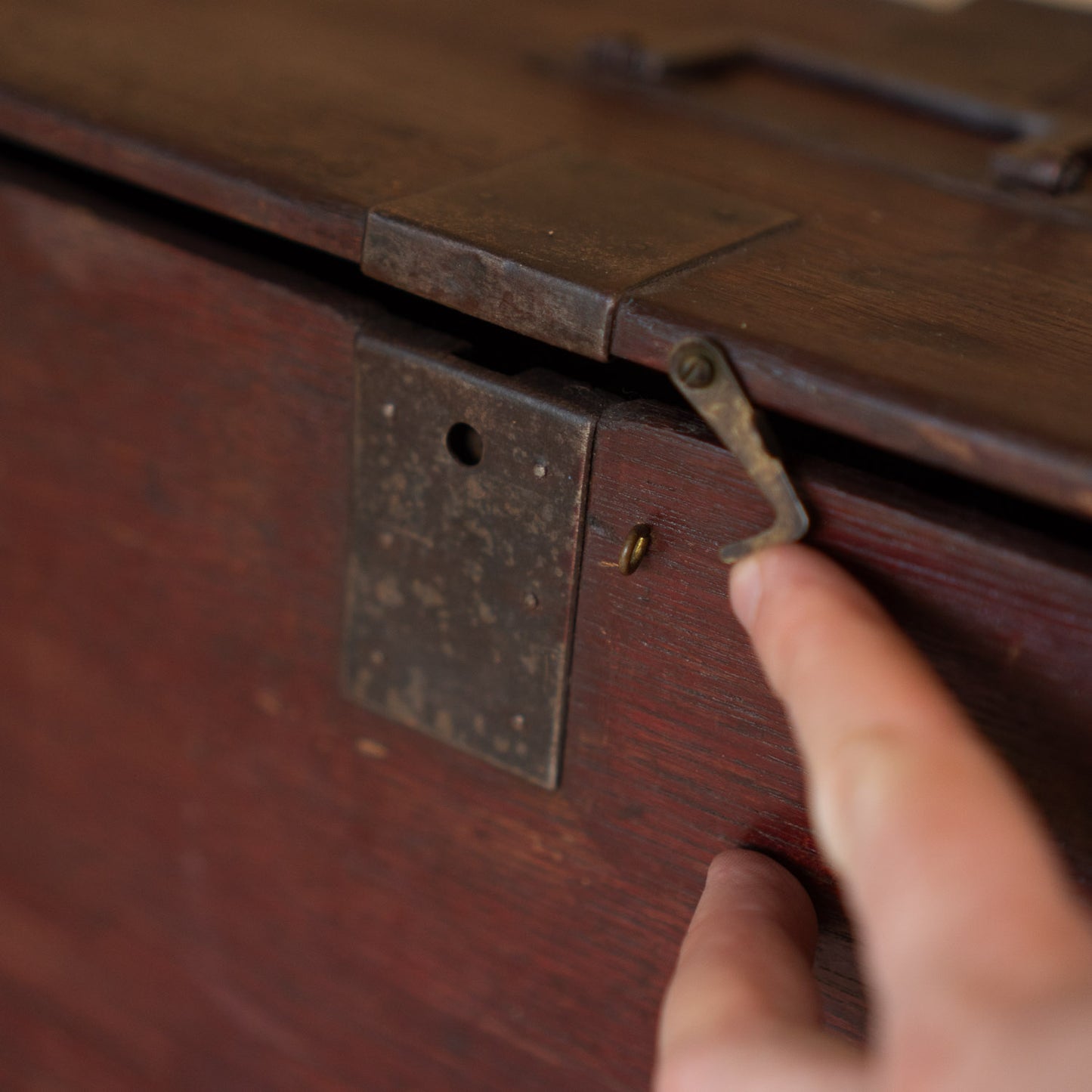 Antique Japanese 3 Drawer Suzuri Bako Calligraphy Box