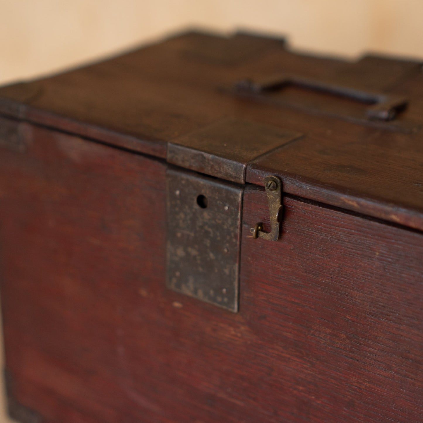 Antique Japanese 3 Drawer Suzuri Bako Calligraphy Box