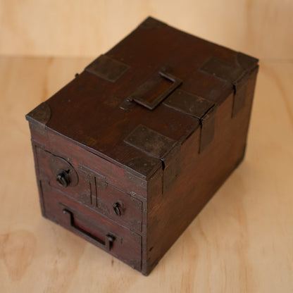 Antique Japanese 3 Drawer Suzuri Bako Calligraphy Box