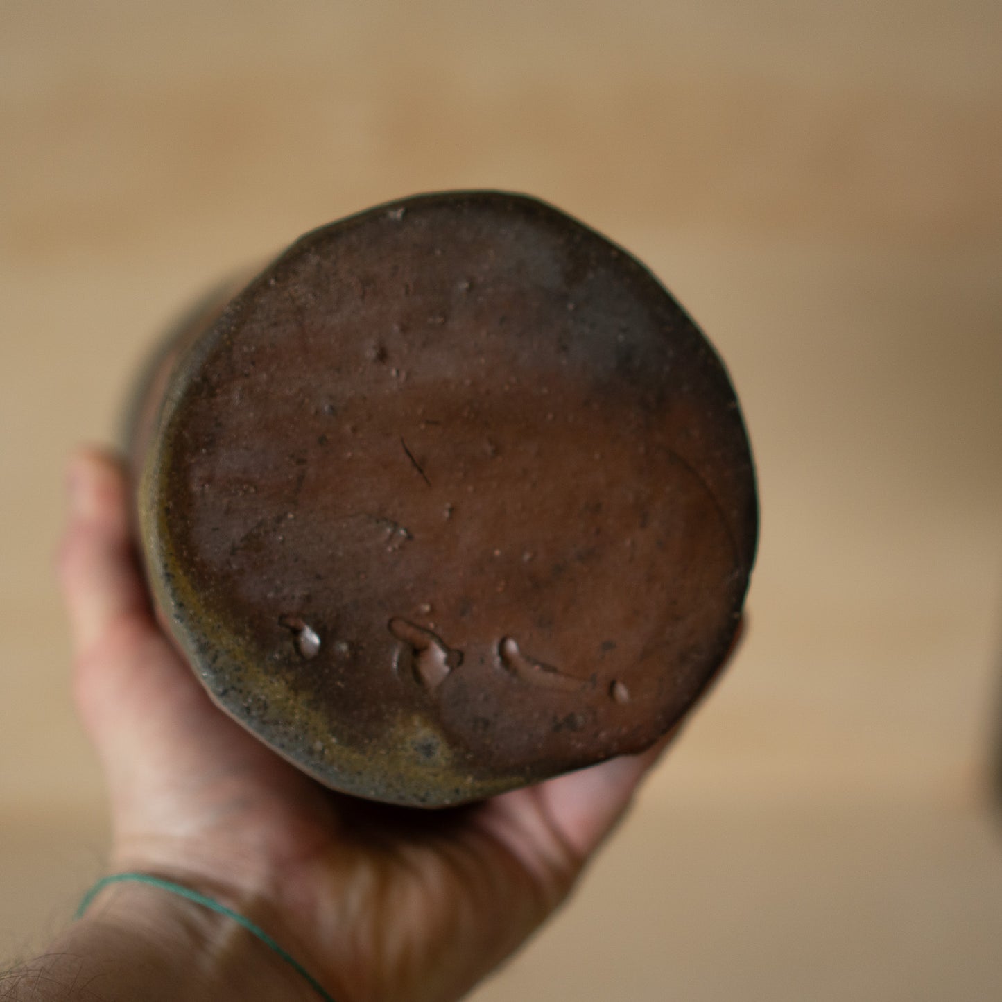 Vintage Japanese Ceramic Large Bizen Vase
