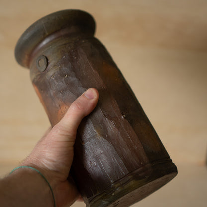 Vintage Japanese Ceramic Large Bizen Vase