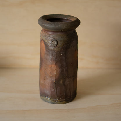 Vintage Japanese Ceramic Large Bizen Vase