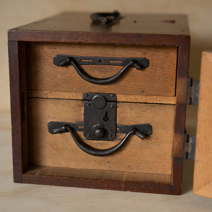 Antique Japanese Kodansu 2 Drawer Box "Umbrella Box No. 1"