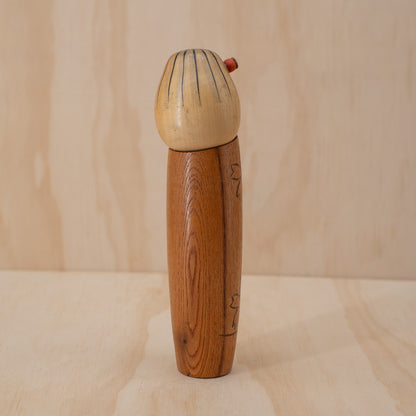 Vintage Japanese Creative Sosaku Kokeshi - Cherry Blossoms
