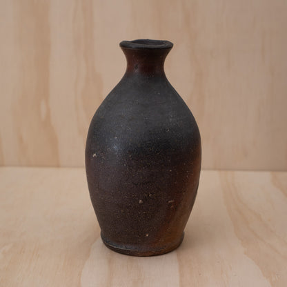 Vintage Japanese Wood Fired Bizen Tokkuri Sake Bottle/Vase