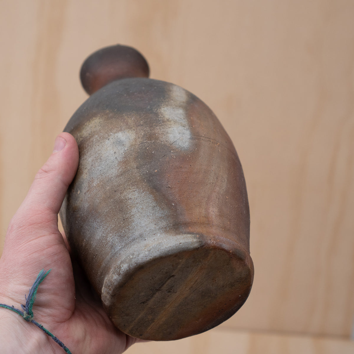 Vintage Japanese Wood Fired Bizen Tokkuri Sake Bottle/Vase