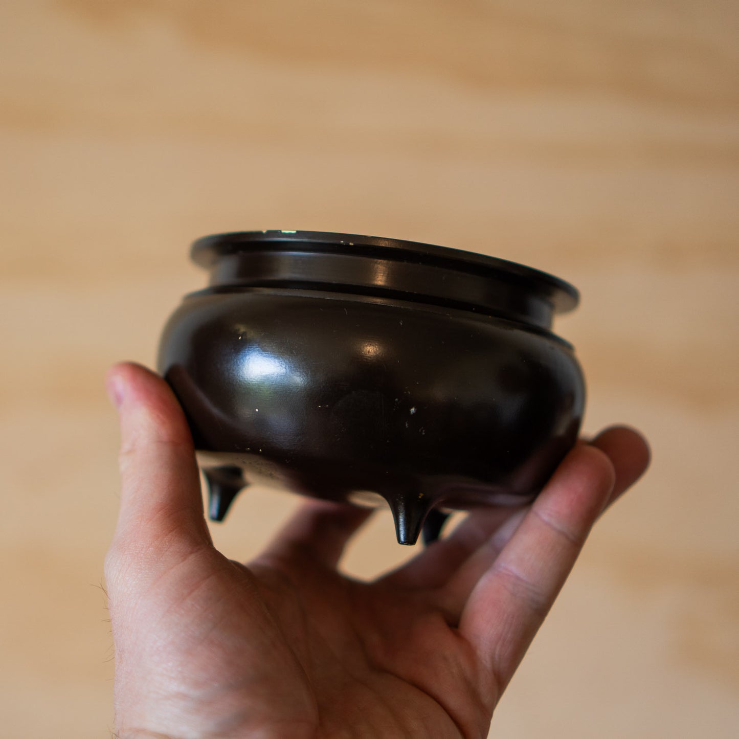 Vintage Japanese Brass Koro Shrine Incense burner