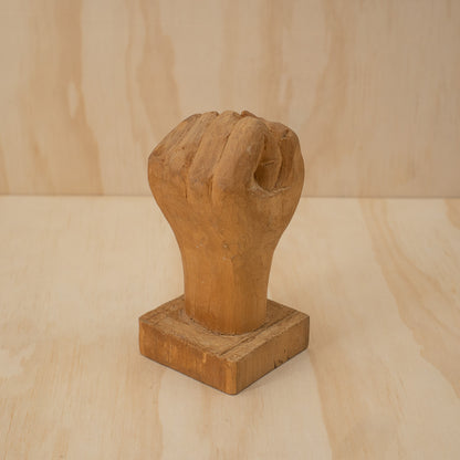 Vintage Japanese Carved Wooden Fist