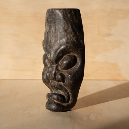 Vintage Japanese Small Carved Nio Mask sculpture