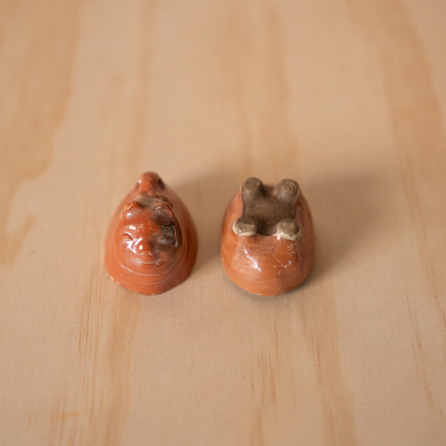 Vintage Japanese Cat shaped Kogo Incense Container
