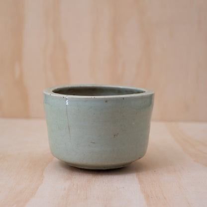 Antique Japanese Celadon Glazed Ceramic Koro Incense Burner