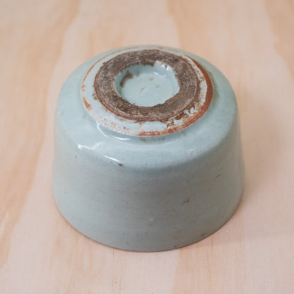 Antique Japanese Celadon Glazed Ceramic Koro Incense Burner