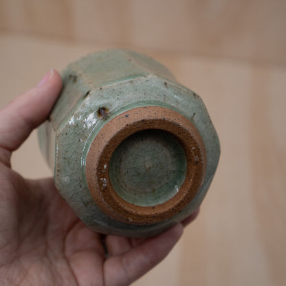 Vintage Japanese celadon glazed teacup