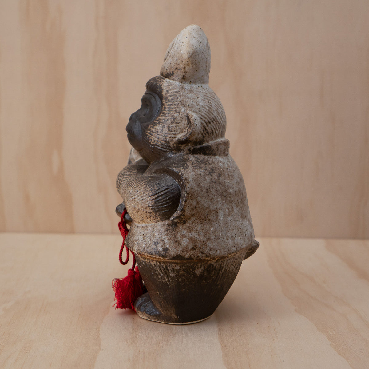 Vintage Japanese ceramic lucky monkey sculpture