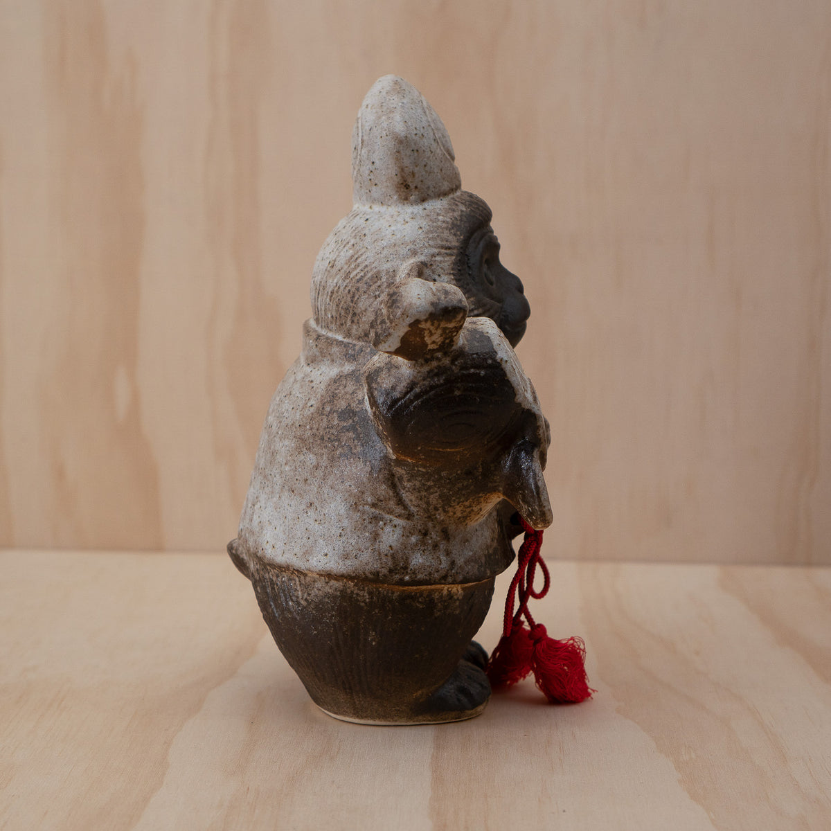 Vintage Japanese ceramic lucky monkey sculpture