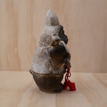 Vintage Japanese ceramic lucky monkey sculpture