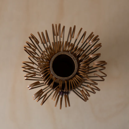 Vintage Japanese Giant Matcha Whisk Ikebana vase