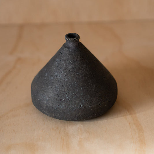 Japanese Ceramic Conical Vase by Nobuo Ishii