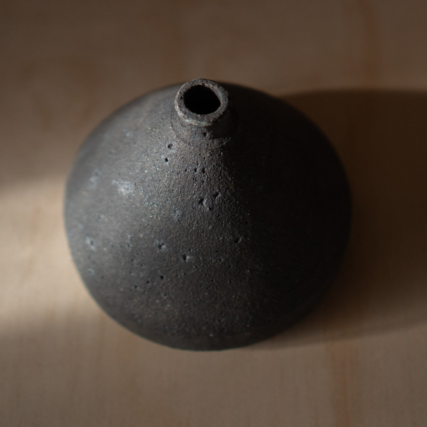 Japanese Ceramic Conical Vase by Nobuo Ishii