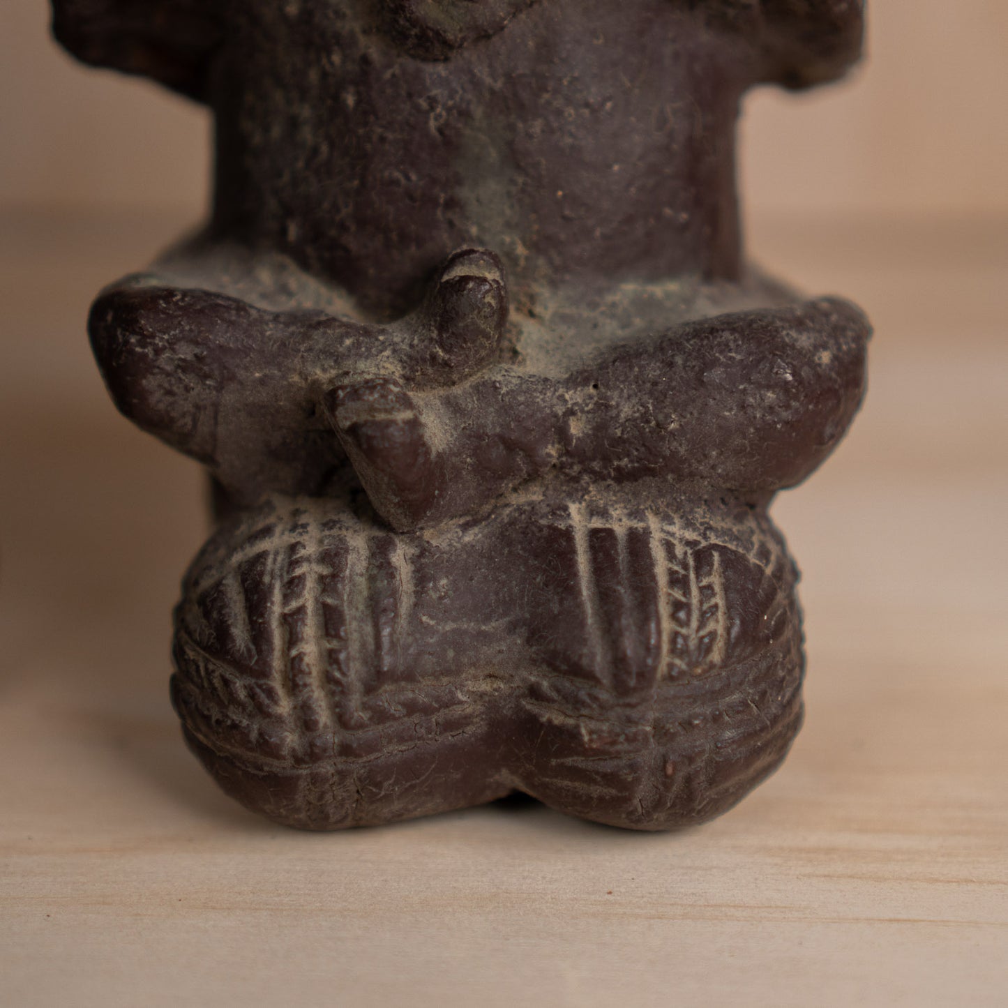 Vintage Japanese ceramic Daikoku and Ebisu figures pair