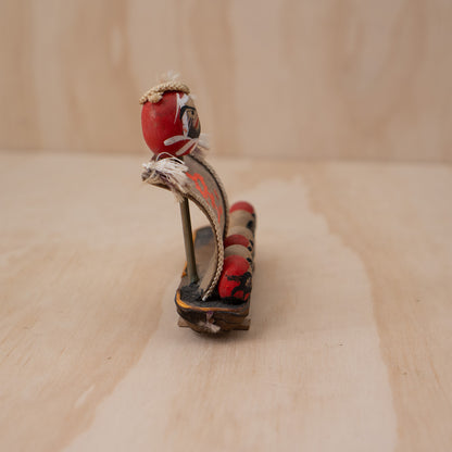 Vintage Japanese Folk Toy Takarabune Daruma Treasure Ship