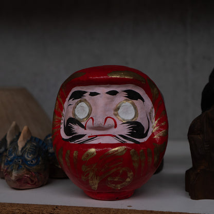 Vintage Japanese Paper Daruma Figure from Shōrinzan Daruma-ji Temple