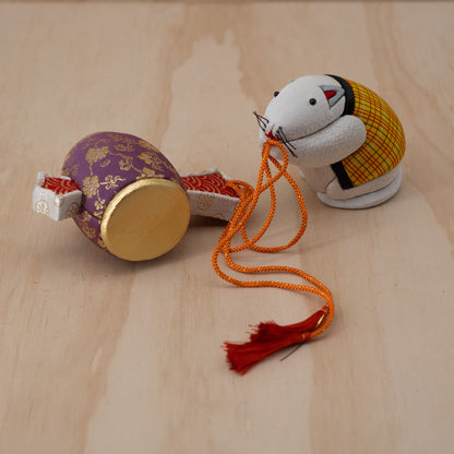 Vintage Japanese Fabric Rat and Hammer Kimekomi doll