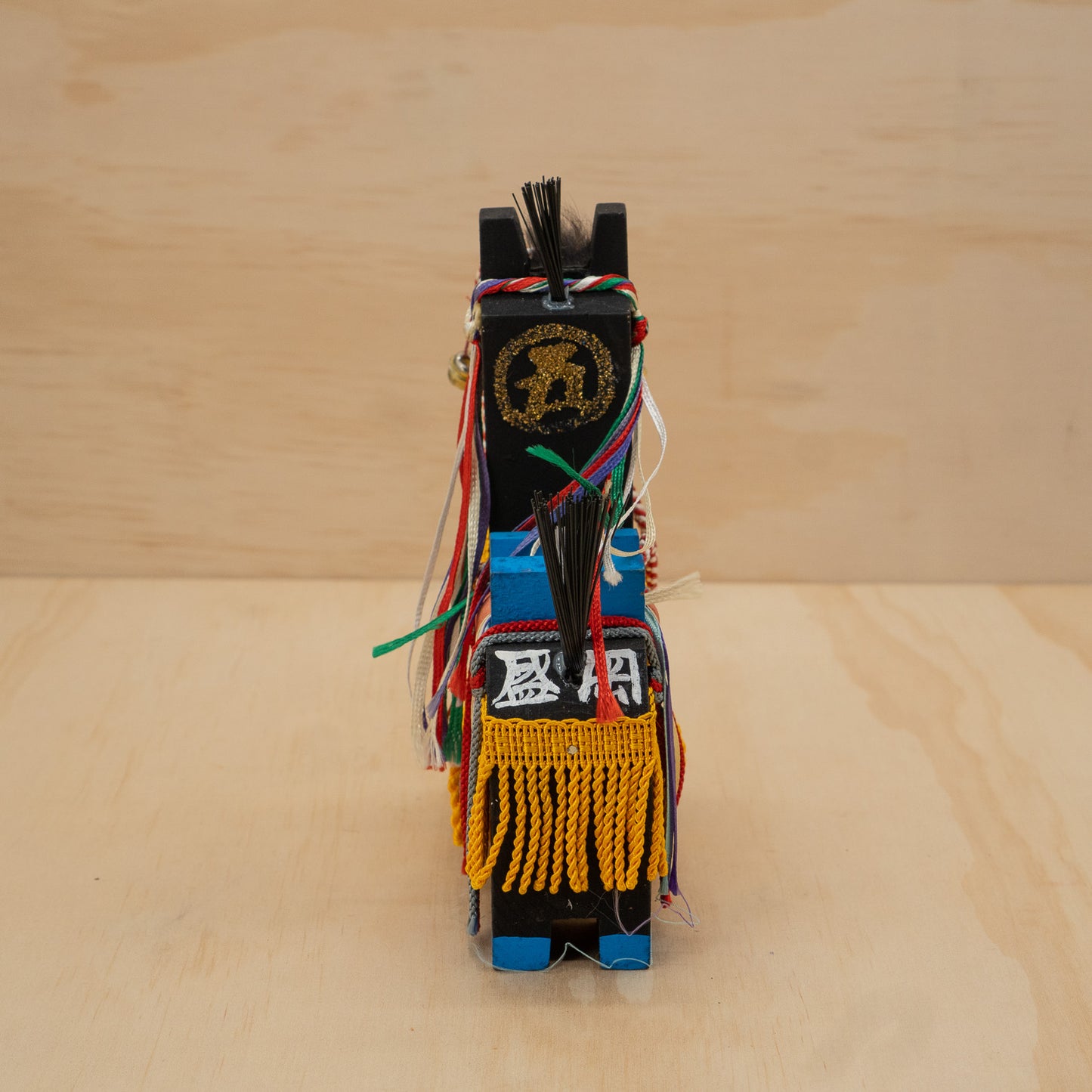 Vintage Japanese folk horse - Chagu Chagu Umakko - Black with tassles