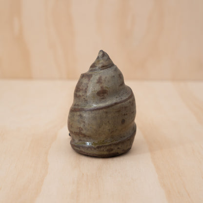Vintage Japanese Spiral form Ceramic Wall vase - Bamboo Shoot