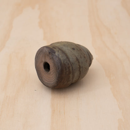 Vintage Japanese Spiral form Ceramic Wall vase - Bamboo Shoot