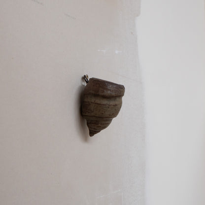 Vintage Japanese Spiral form Ceramic Wall vase - Bamboo Shoot