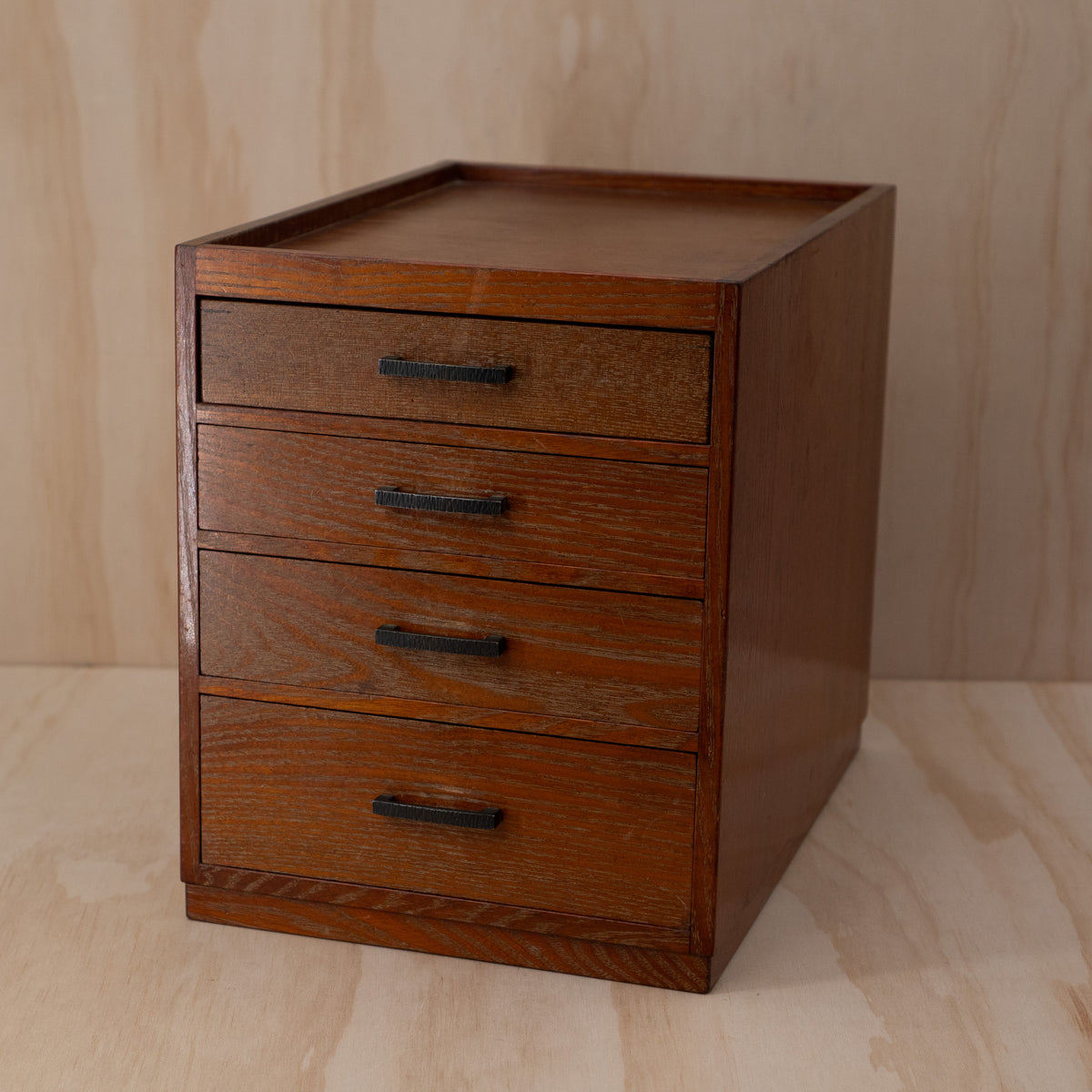 Vintage Japanese Haribako 4 drawer sewing box