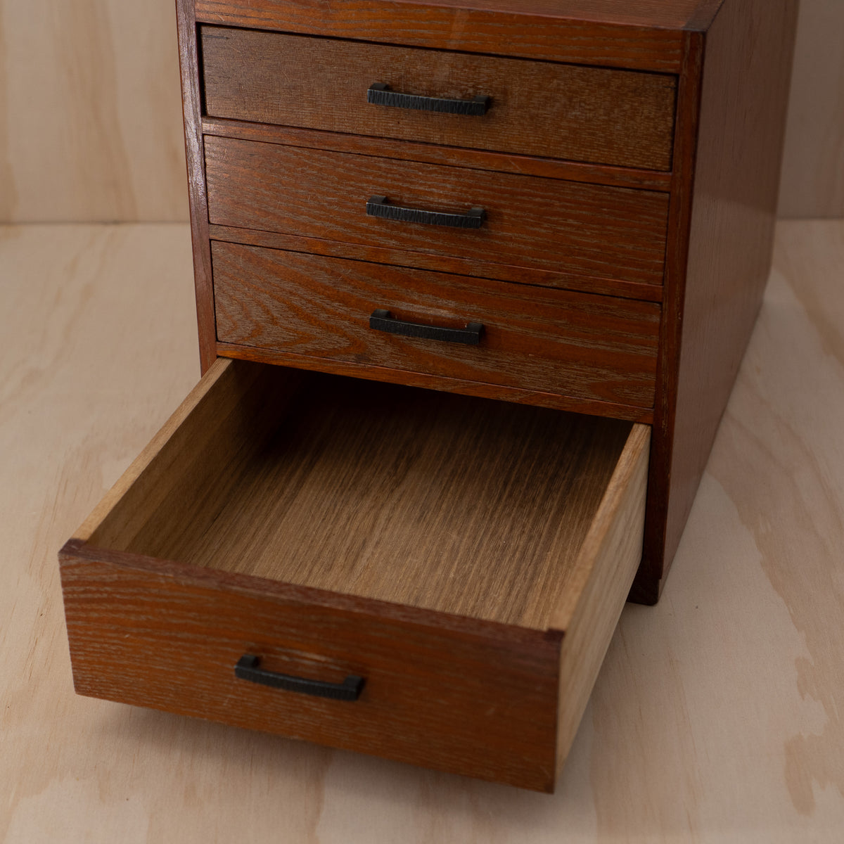 Vintage Japanese Haribako 4 drawer sewing box