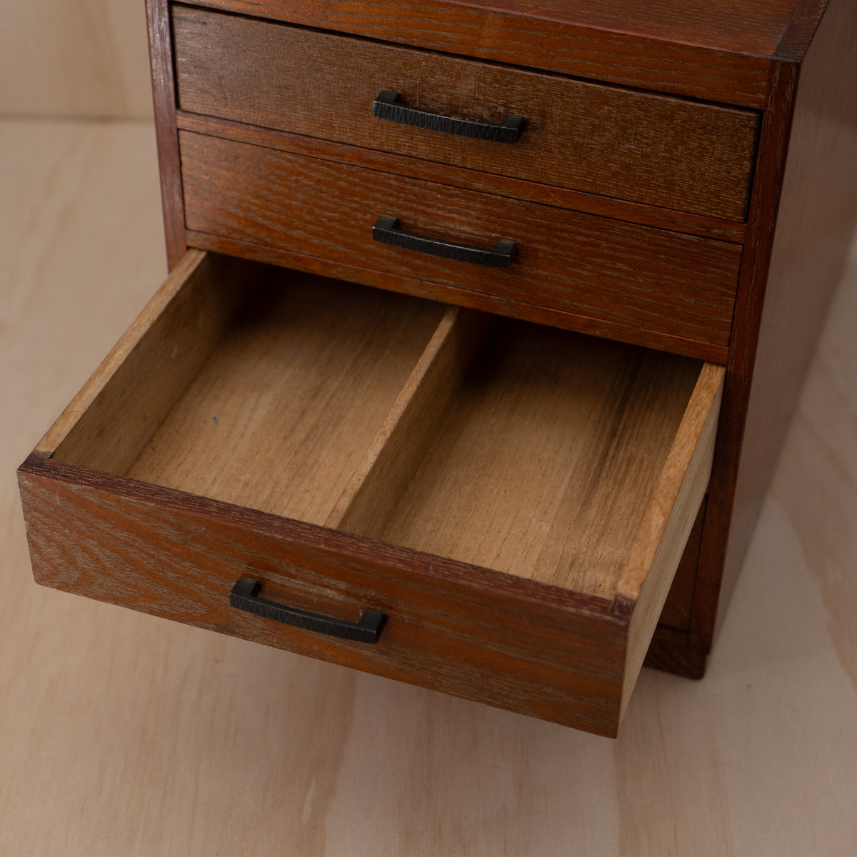 Vintage Japanese Haribako 4 drawer sewing box