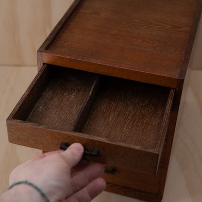 Vintage Japanese Haribako 4 drawer sewing box