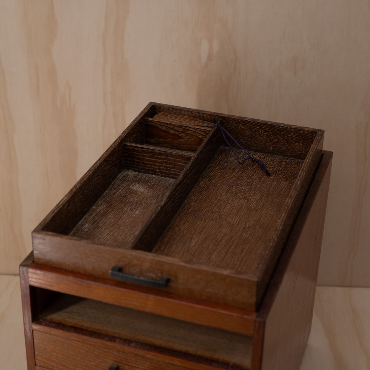 Vintage Japanese Haribako 4 drawer sewing box