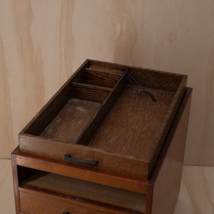 Vintage Japanese Haribako 4 drawer sewing box