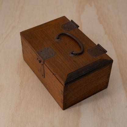 Vintage Japanese small inkan stamp box - hankobako