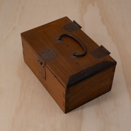 Vintage Japanese small inkan stamp box - hankobako