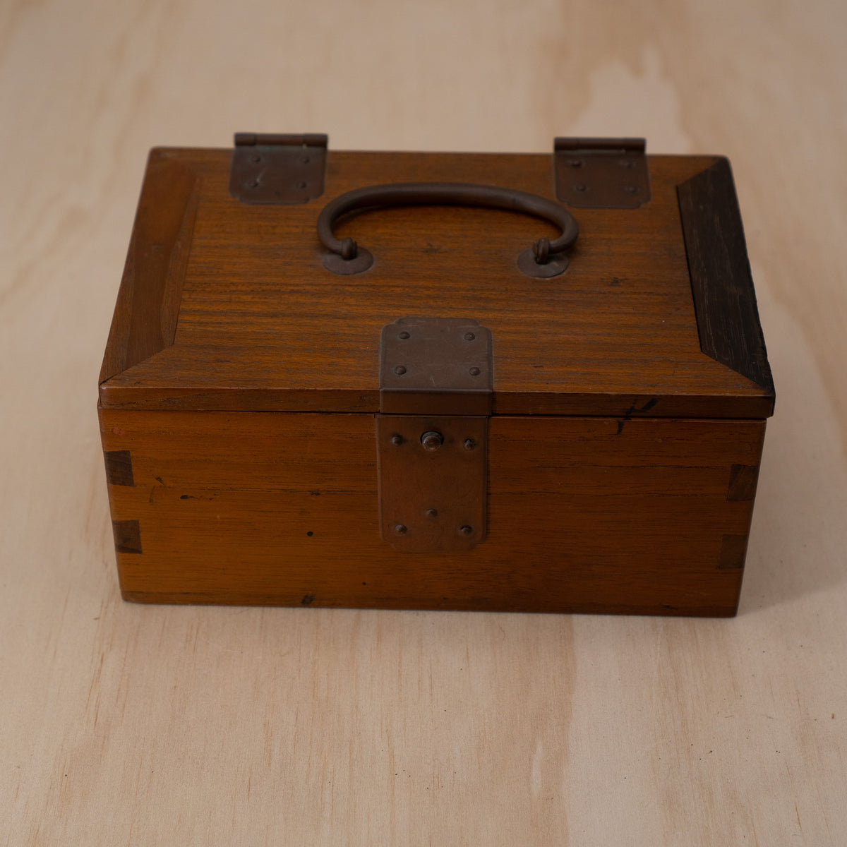 Vintage Japanese small inkan stamp box - hankobako