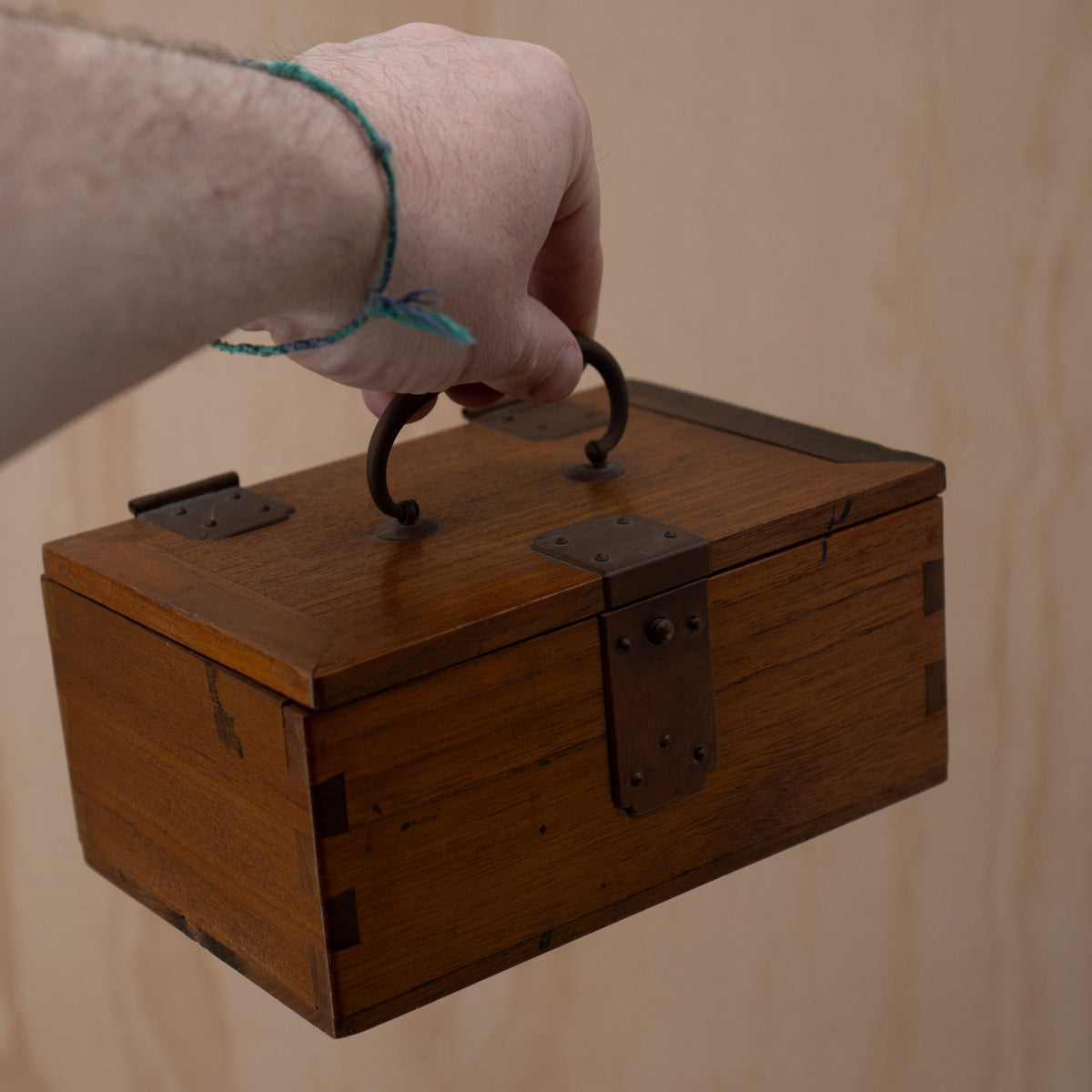 Vintage Japanese small inkan stamp box - hankobako