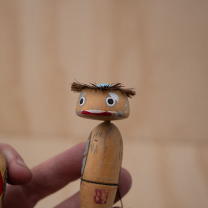 Vintage Japanese Yokai Folk art Souvenir of two Kappa
