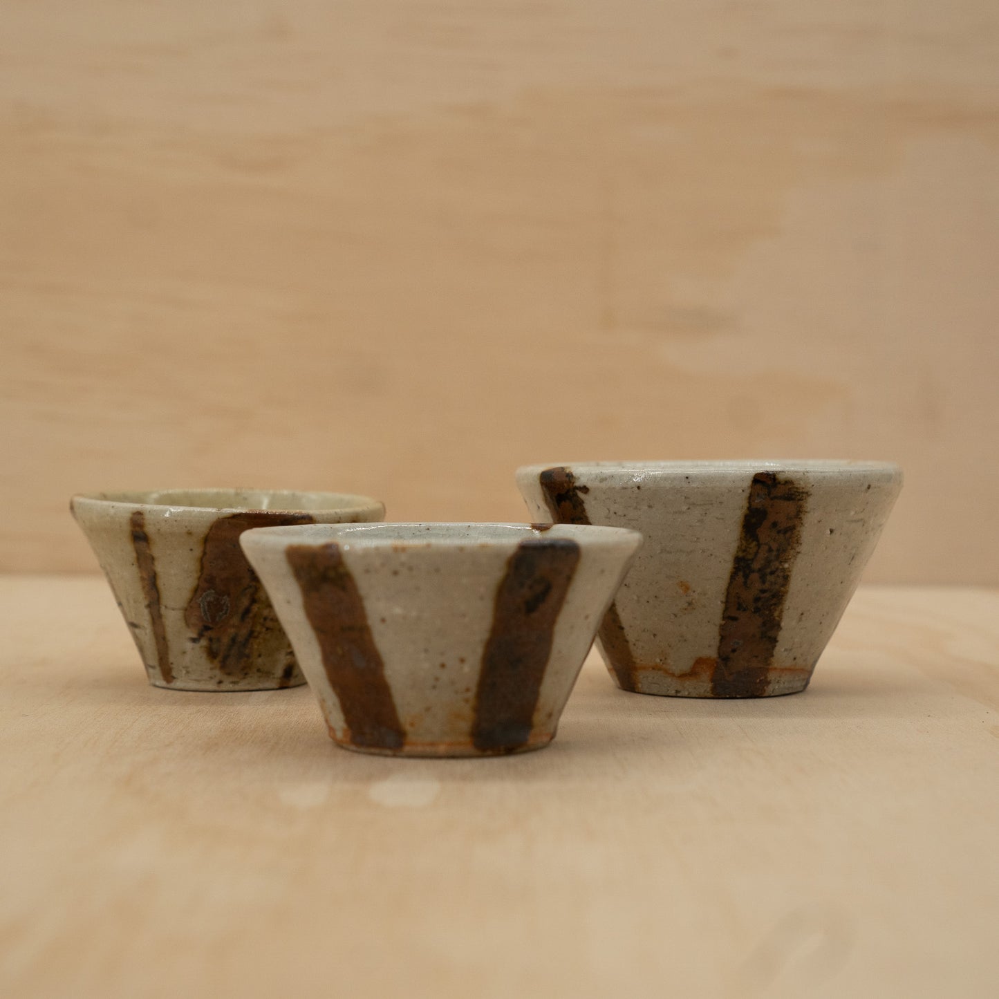 Vintage Japanese 1970s sake cups - Kato Shunto