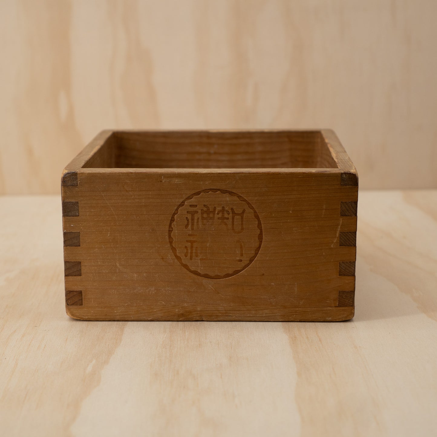 Vintage Japanese Sugi Wood Masu Box Rice Measure - gogomasu