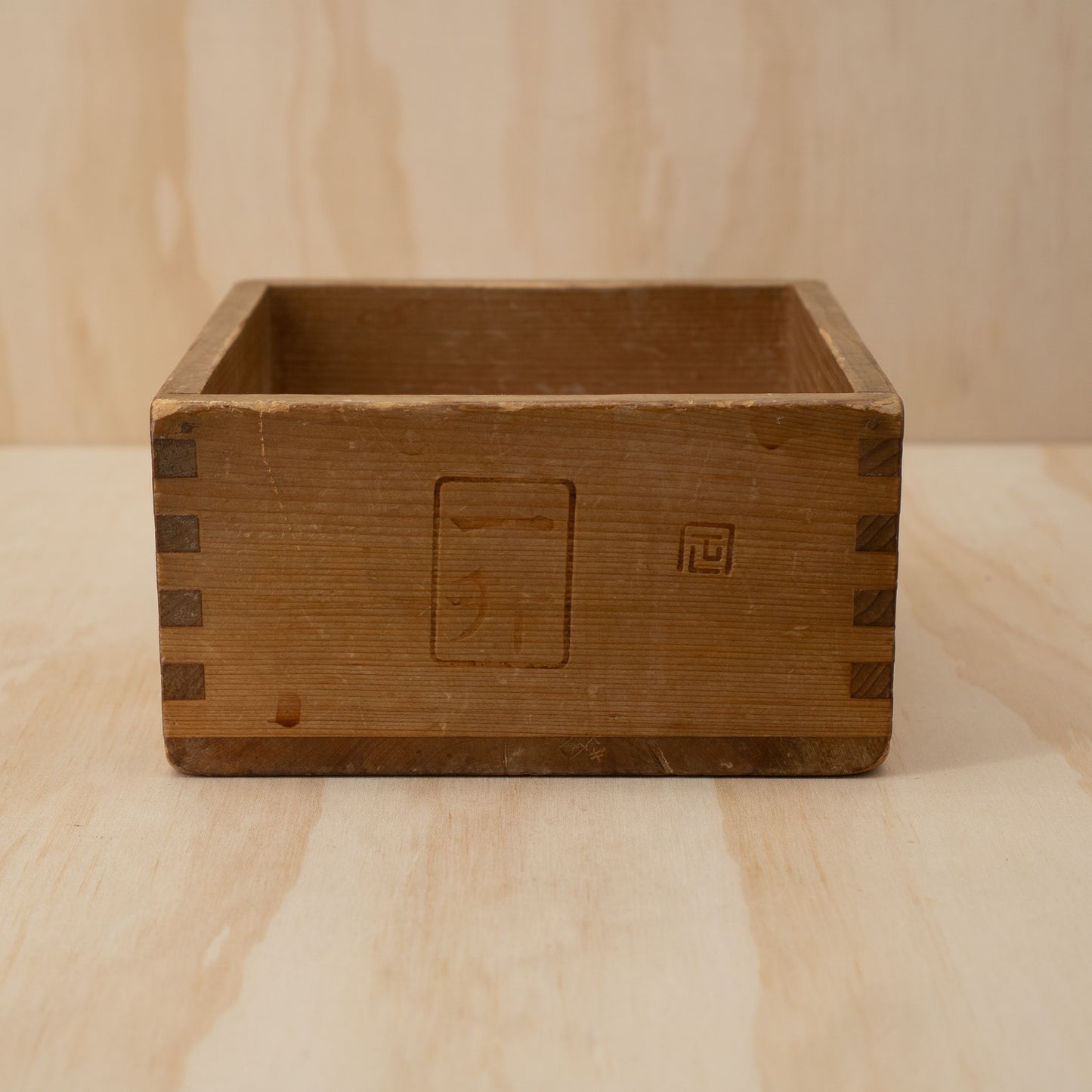 Vintage Japanese Sugi Wood Masu Box Rice Measure - gogomasu