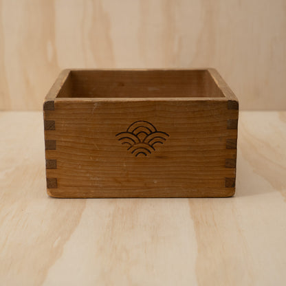 Vintage Japanese Sugi Wood Masu Box Rice Measure - gogomasu