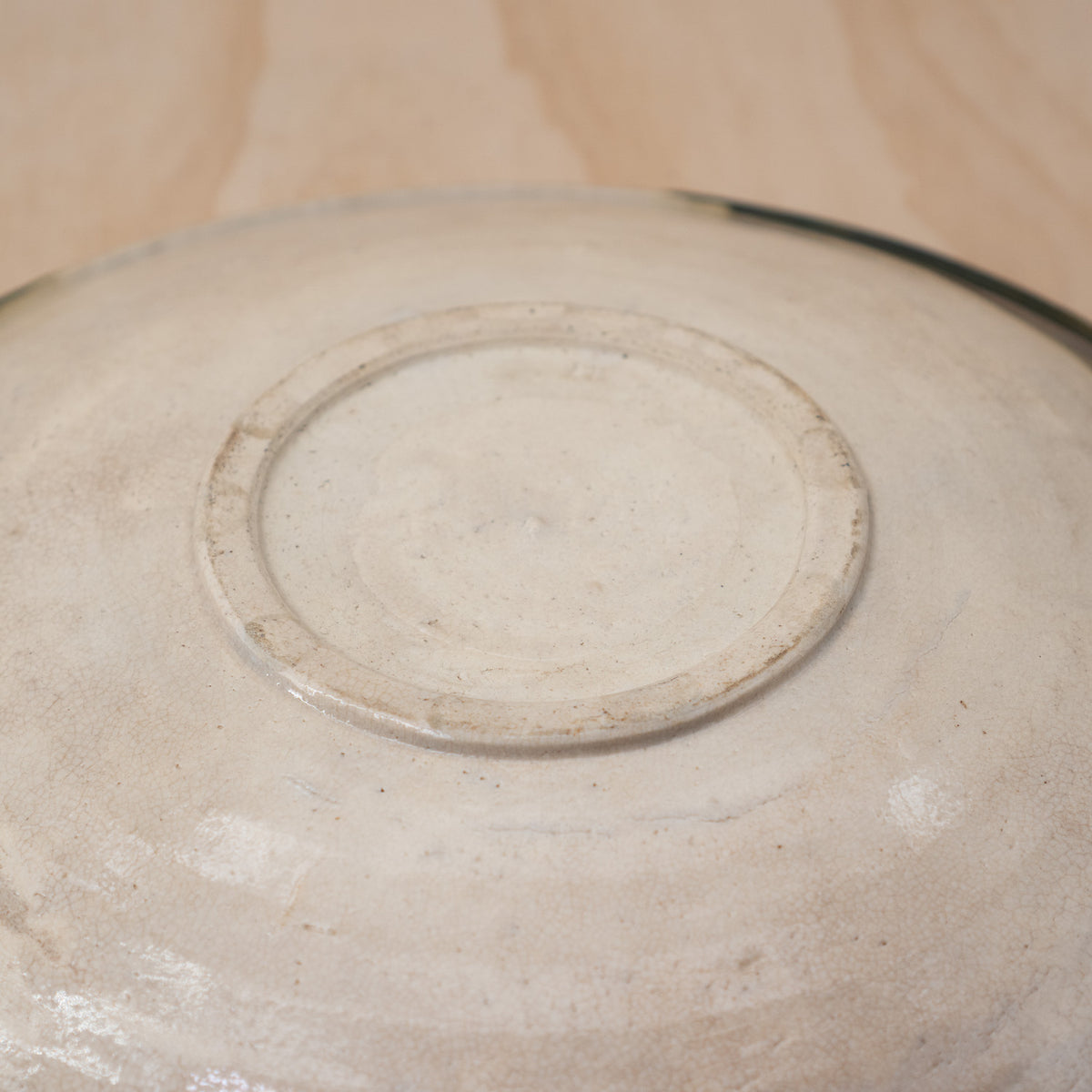 Vintage Japanese Large Oribe Shaku-Zara Serving plate