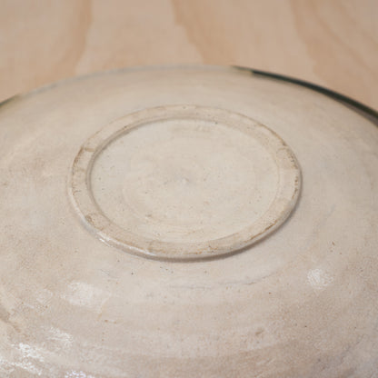 Vintage Japanese Large Oribe Shaku-Zara Serving plate