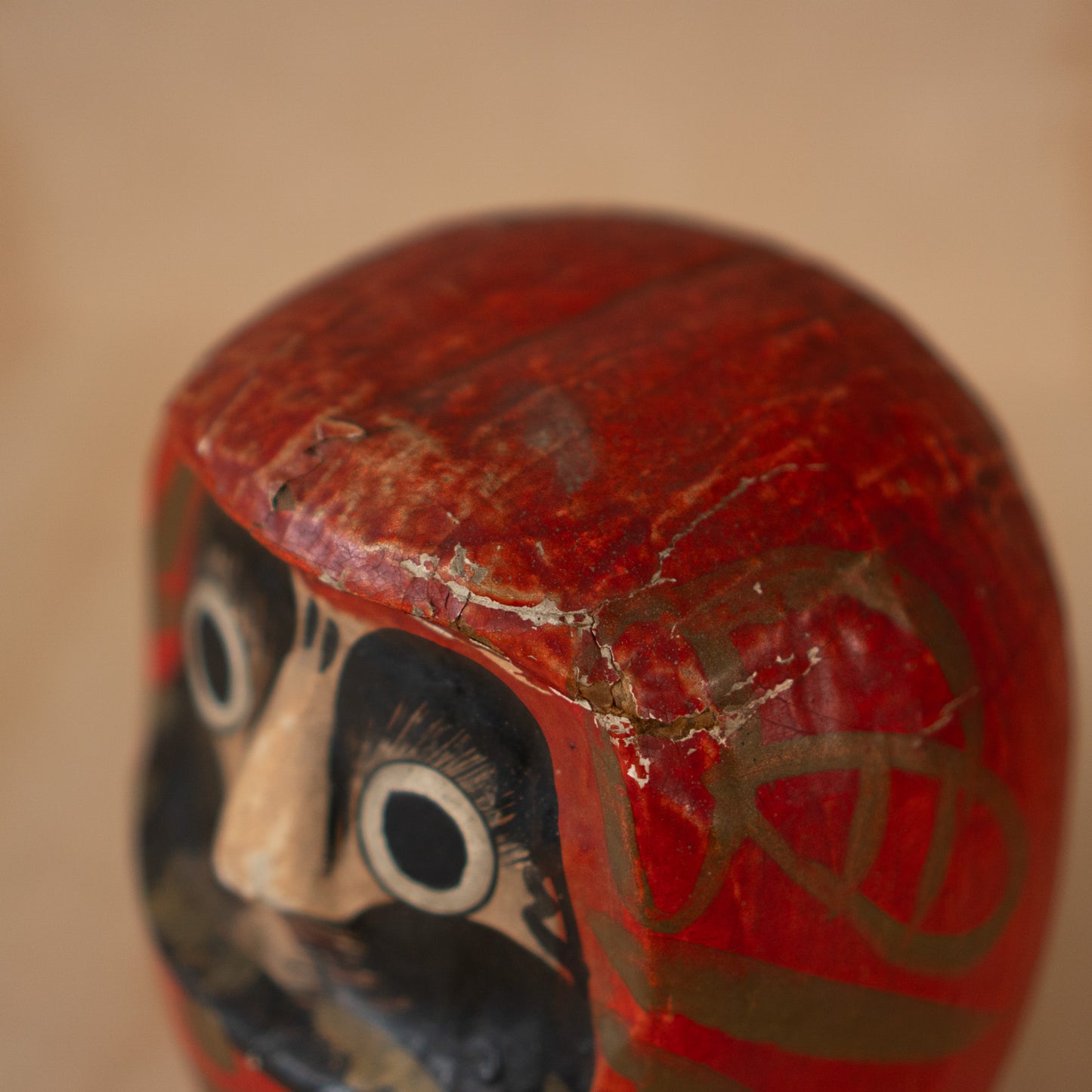 Vintage Japanese Paper Daruma Okiagari Toy